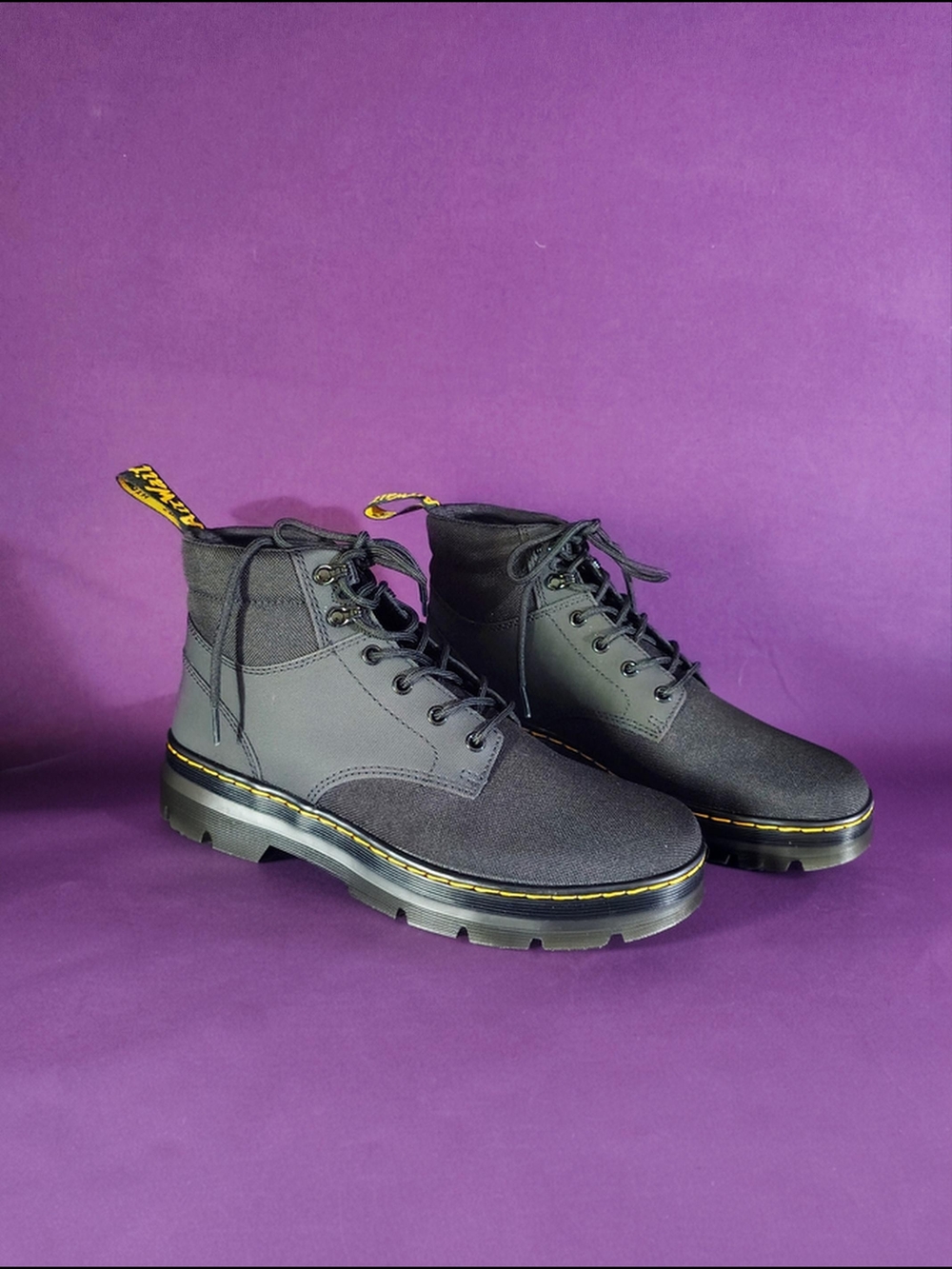 Dr. Martens Air Wair Black Lace-Up Combat Boots - Unisex